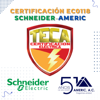 Certificación EC0118 Schneider Electric - AMERIC 2025